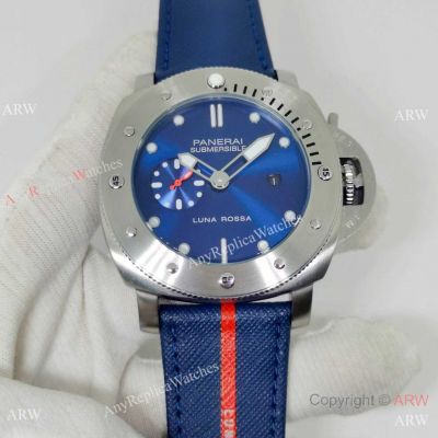 Copy Panerai Submersible QuarantaQuattro Luna Rossa New PAM1391 Blue Watch